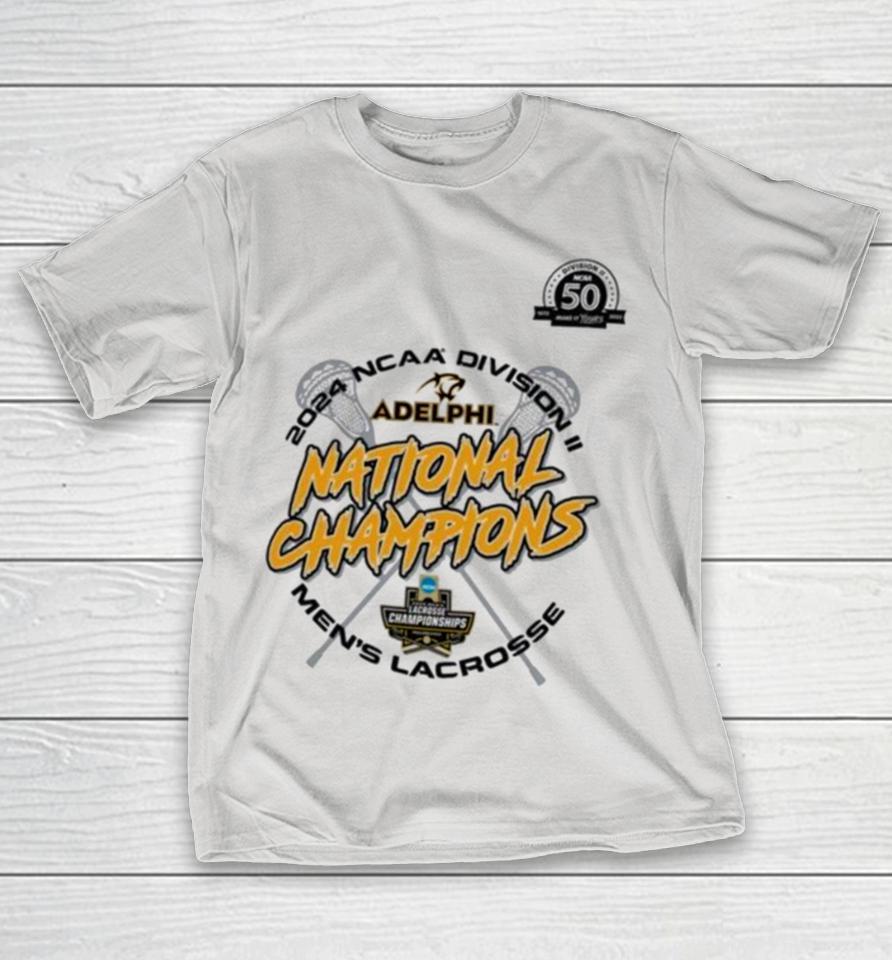 Adelphi Panthers Men’s Lacrosse 2024 NCAA Division II National Champions logo Shirts