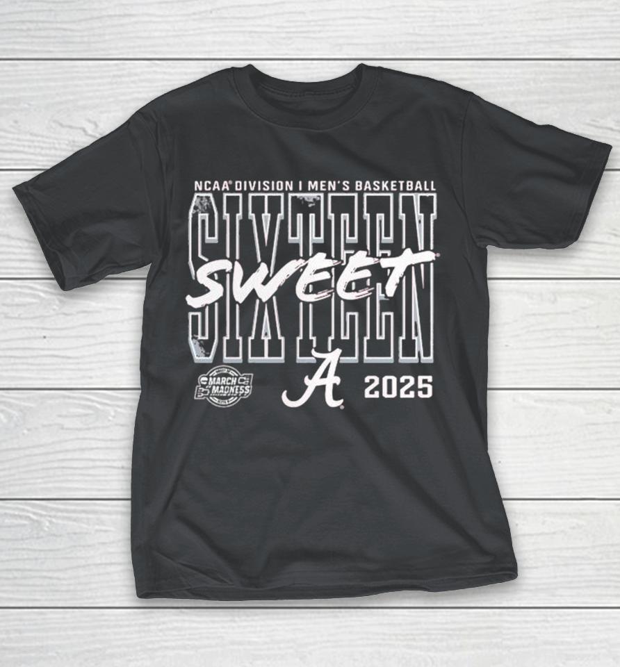 Alabama Crimson Tide 2025 Division NCAA Men’s Basketball Tournament March Madness Sweet 16 Shirts