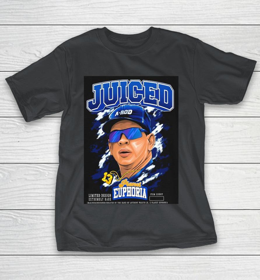 Alex Rodriguez A-Rod Juiced Texas Rangers Planet Euphoria Shirts