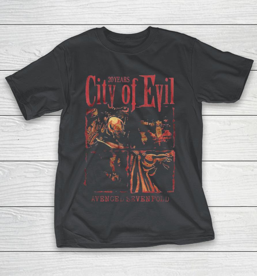 Avenged Sevenfold City Of Evil Album 20 Years Shirts