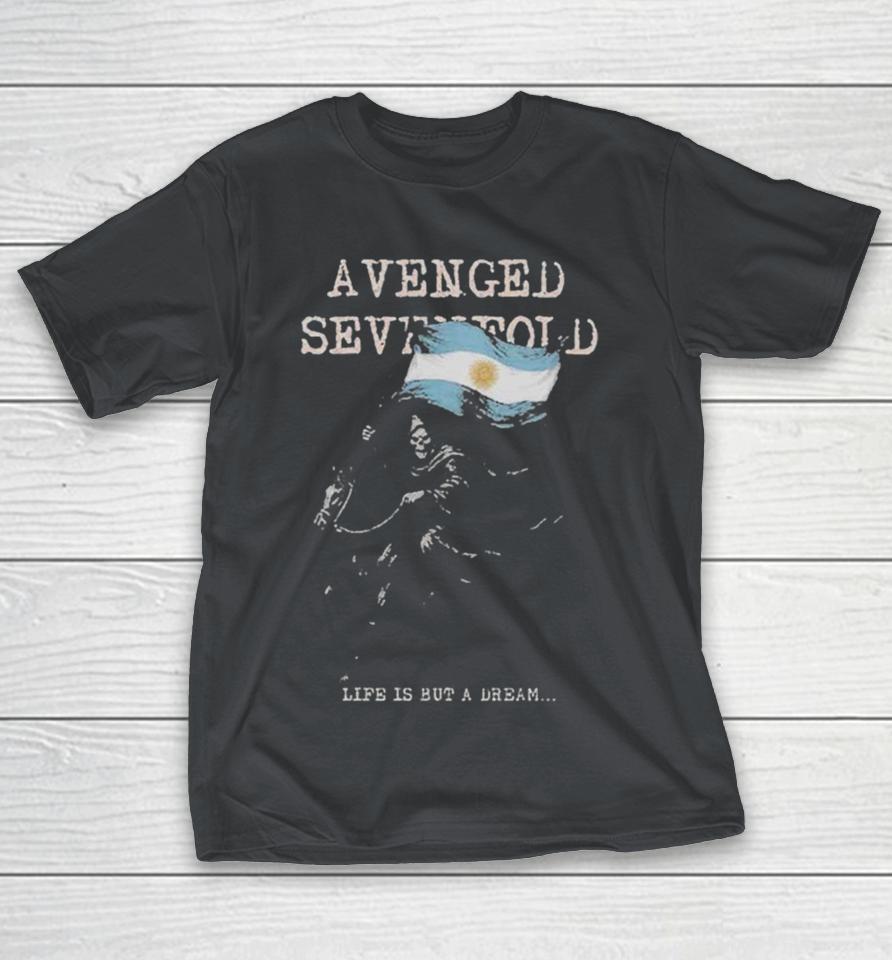 Avenged Sevenfold Life Is But A Dream Remeras Argentina 2025 Tour Reaper Shirts
