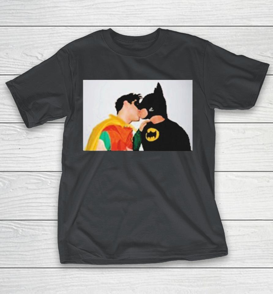 Batman And Robin 1986 Kissing Shirts