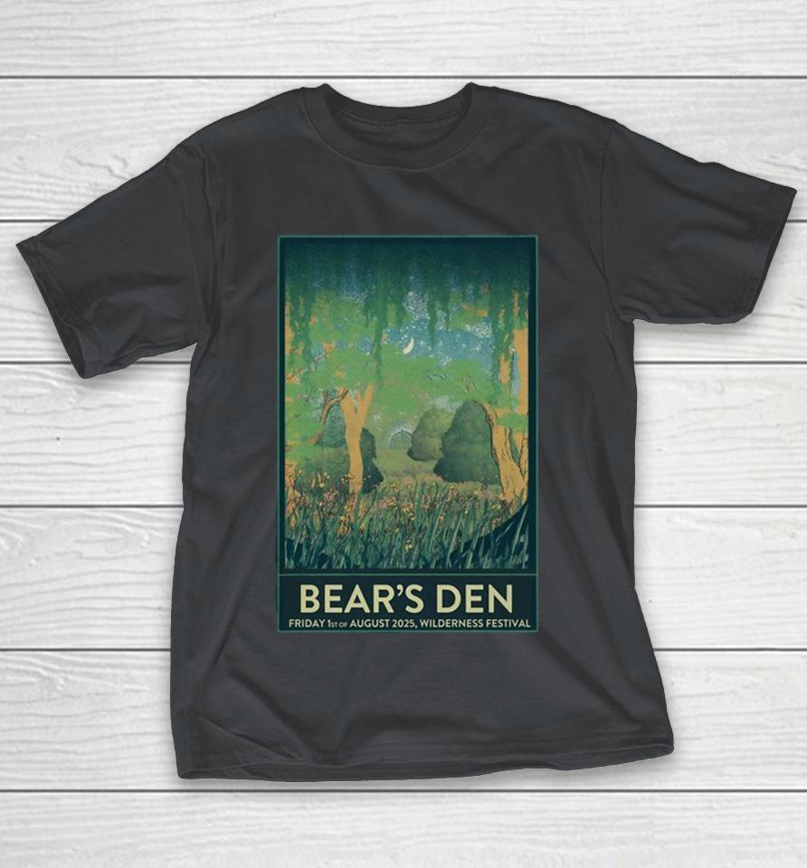 Bear’s Den Oxfordshire Shows On Aug 1 2025 Shirts