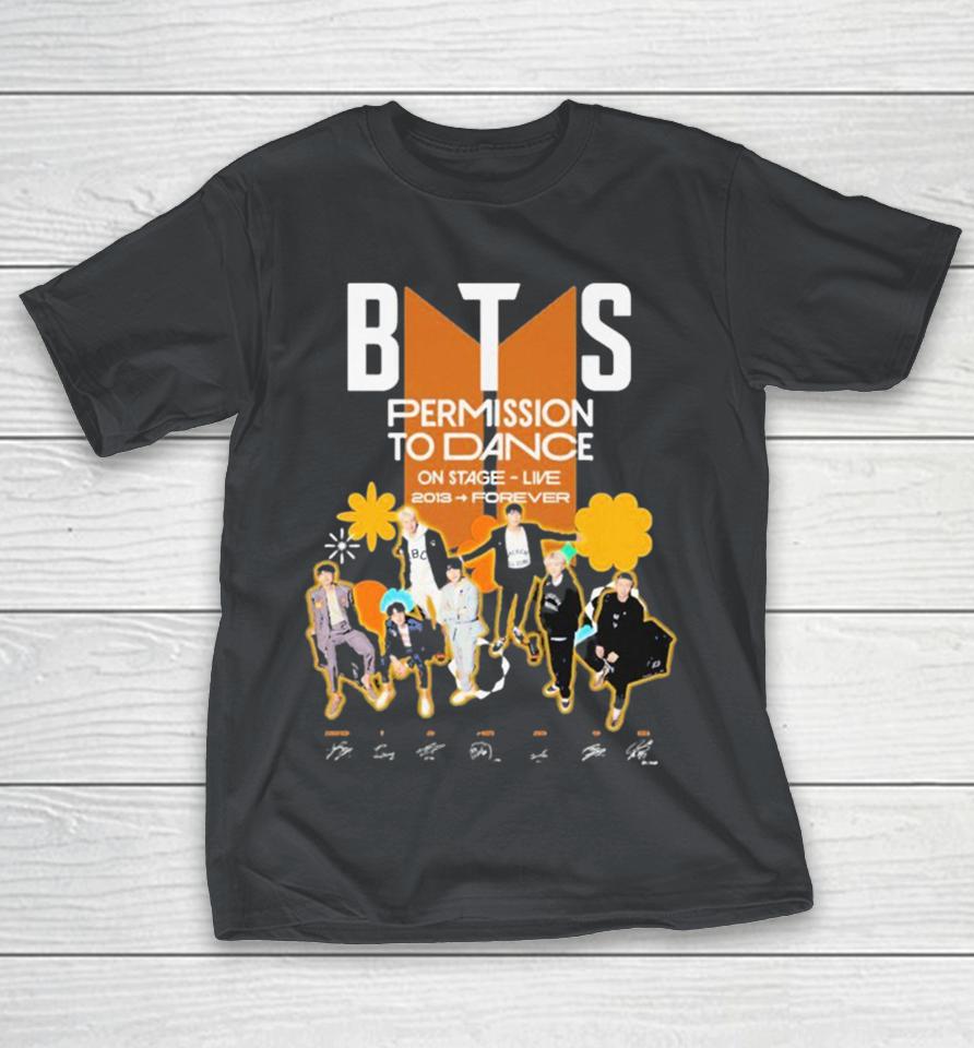 BTS Permission To Dance On Stage Live 2013 Forever Signatures Shirts
