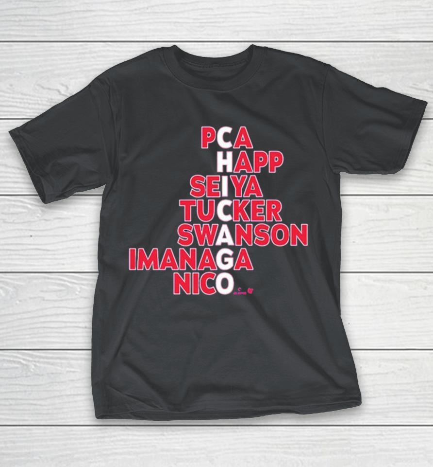 Chicago Cubs Pca Happ Seiya Tucker Swanson Imanaga Nico Names 2025 Shirts