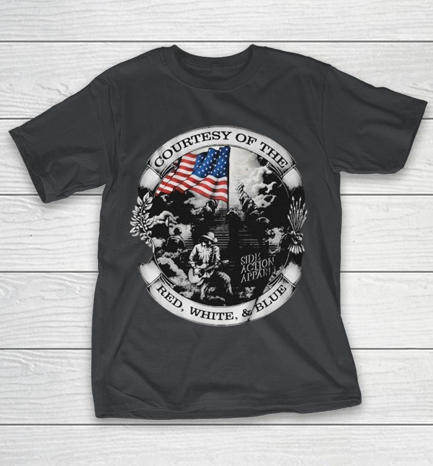 Courtesy Of The Red, White & Blue American Flag Shirts