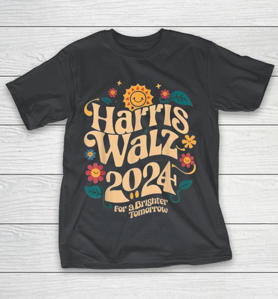 Cute kids Kamala Harris tim walz for a brighter tomorrow 2024 Shirts