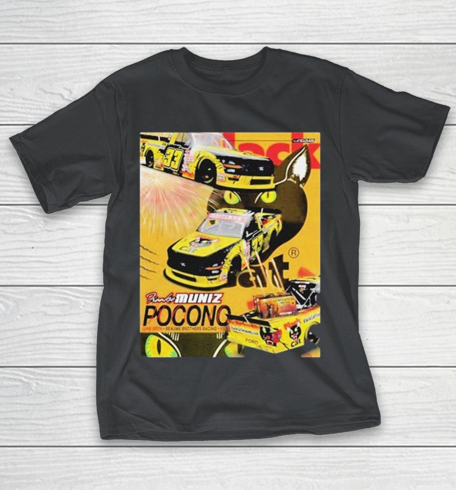 Frankie Muniz Pocono Black Cat Racing Truck Shirts