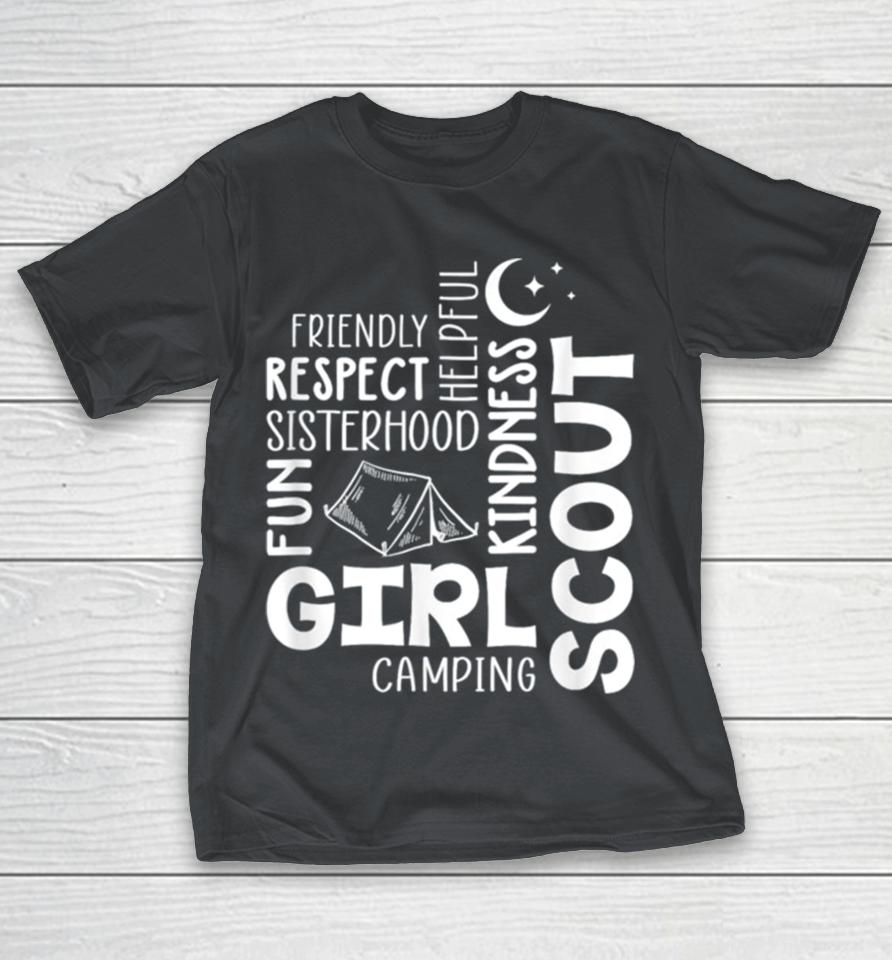 Girl Scout Camping Adventure Scout Troop Cookie Dealer Shirts