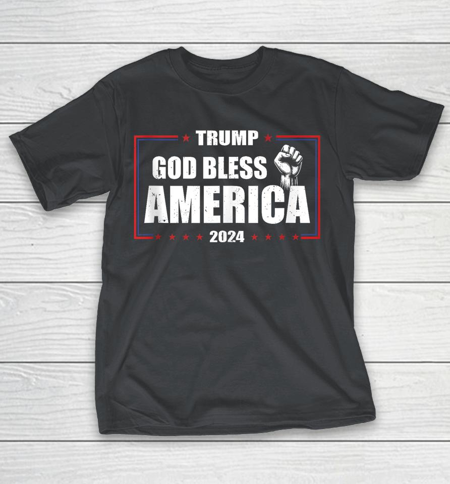 God Bless America Trump 2024 US President Shirts