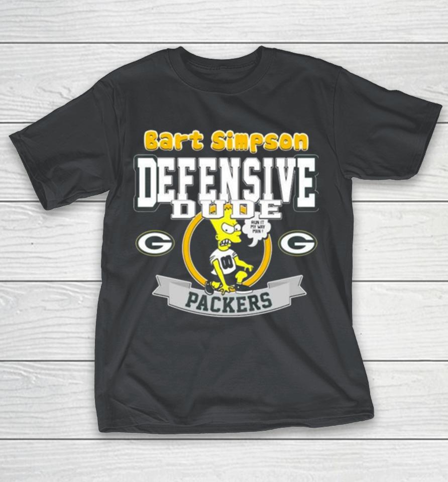 Green Bay Packers NFL Bart Simpson Defensive Dude 2024 Shirts