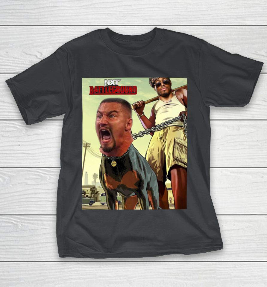 GTA 5 Carmelo Hayes And Bronson Steiner NXT Battleground Shirts
