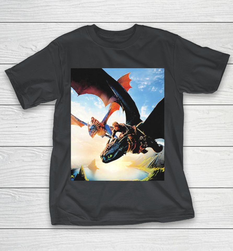 How To Train Your Dragon Live Action Hiccup Rides Toothless Shirts