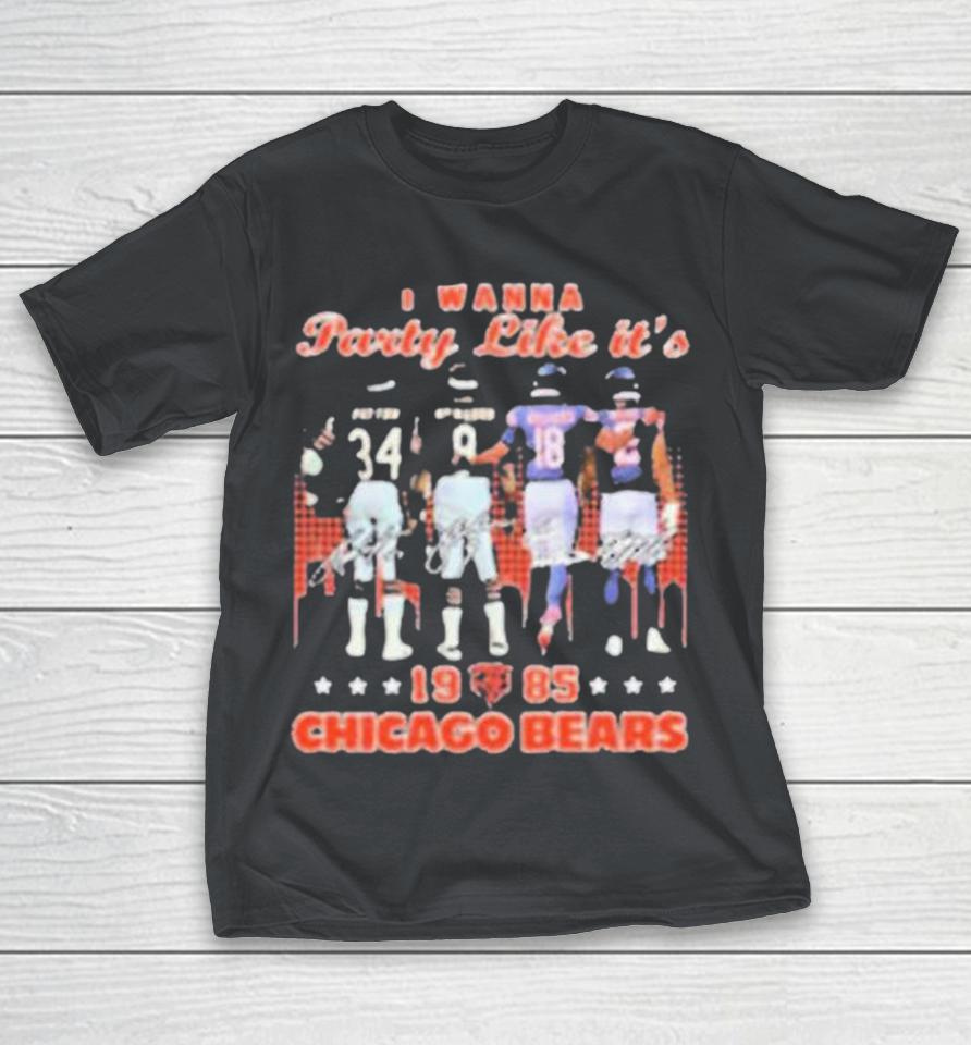 I Wanna Party Like It 1985 Chicago Bears Payton Mcmahon Signatures Shirts