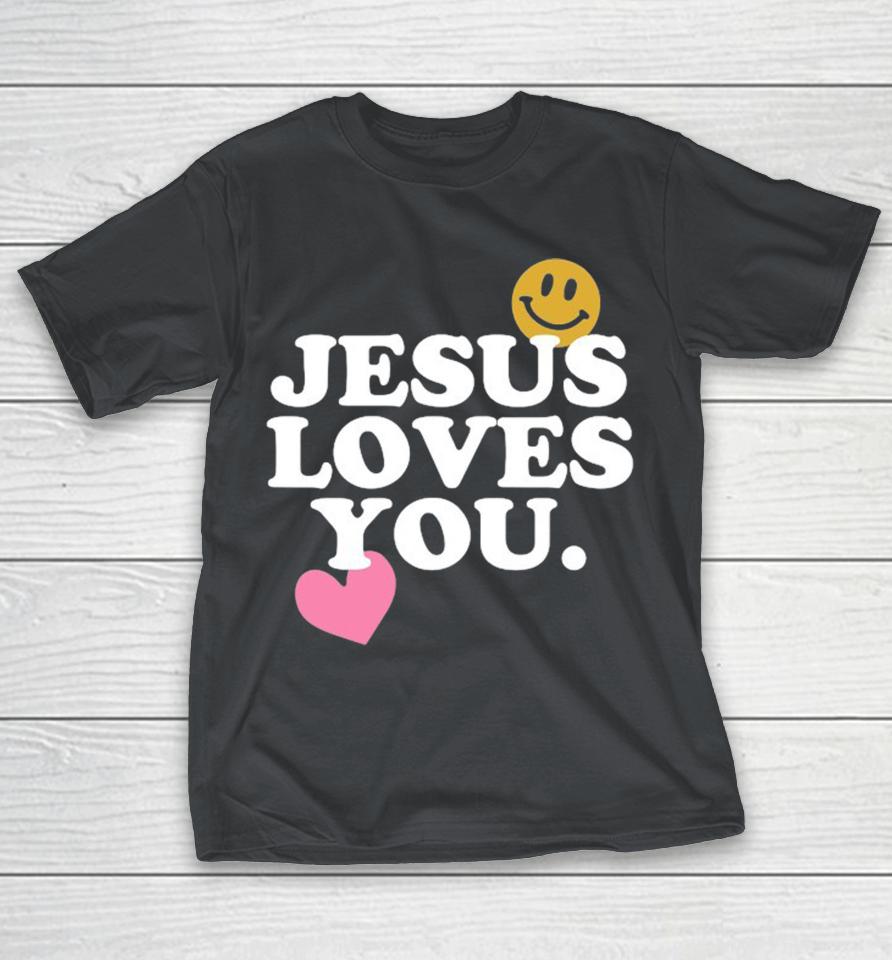 Jesus Loves You Smile Heart Shirts