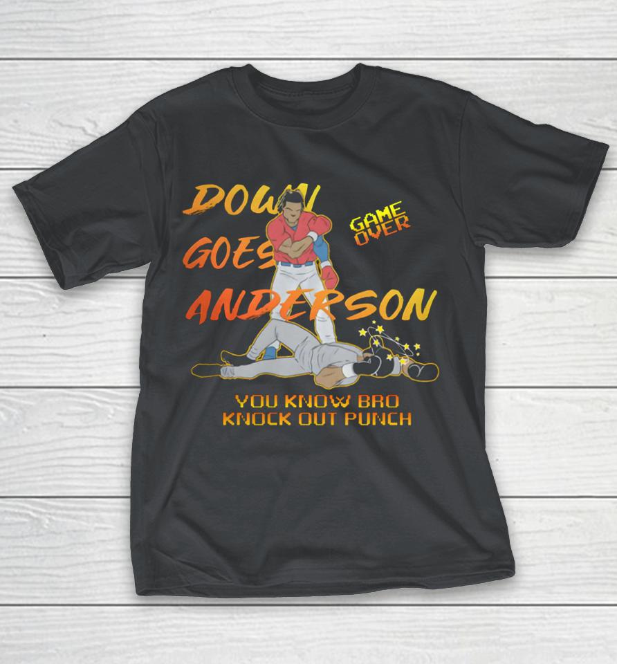 José Ramírez Down Goes Anderson Shirts