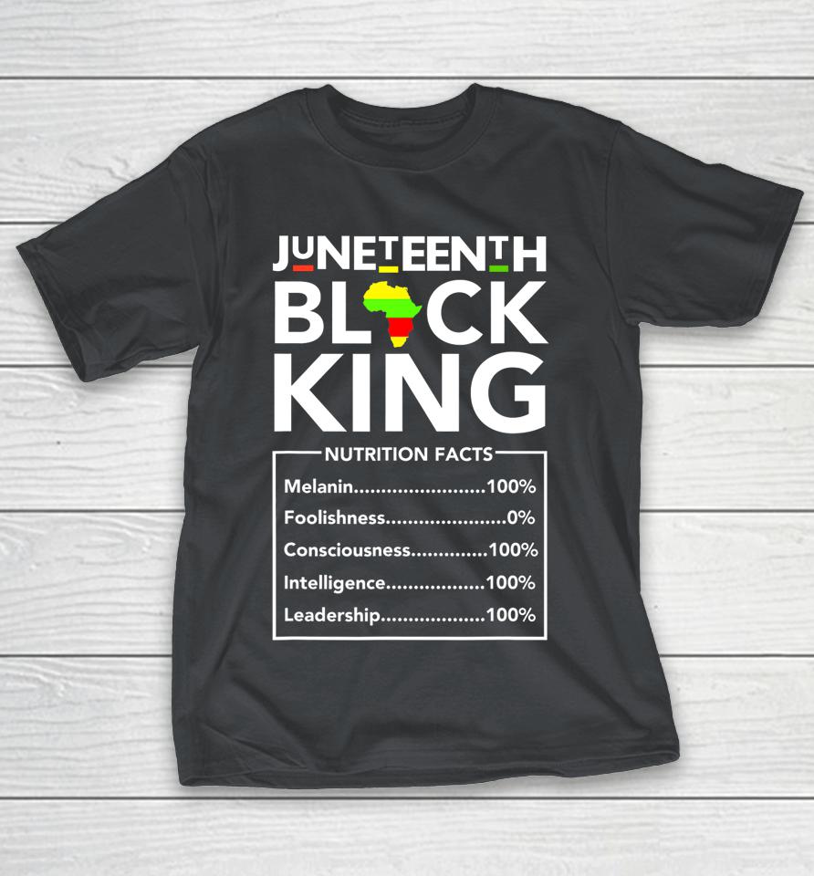 Juneteenth Black King Melanin Dad Fathers Day Shirts