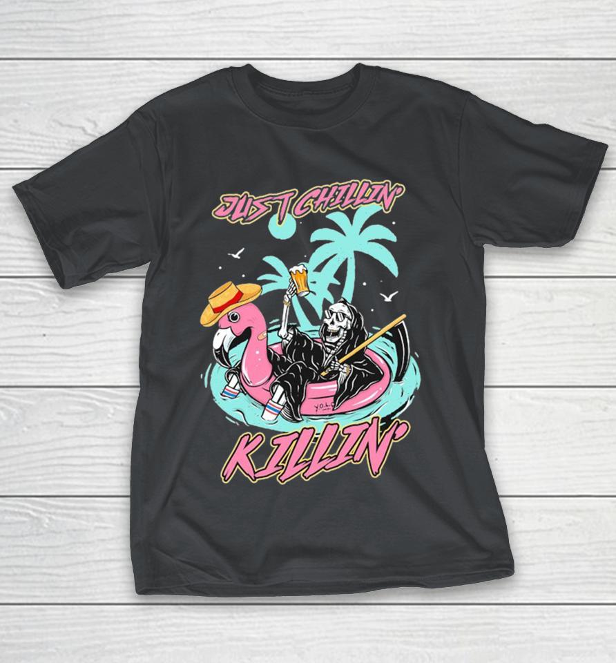 Just Chillin’ Killin’ Modern Streets Skeleton Shirts