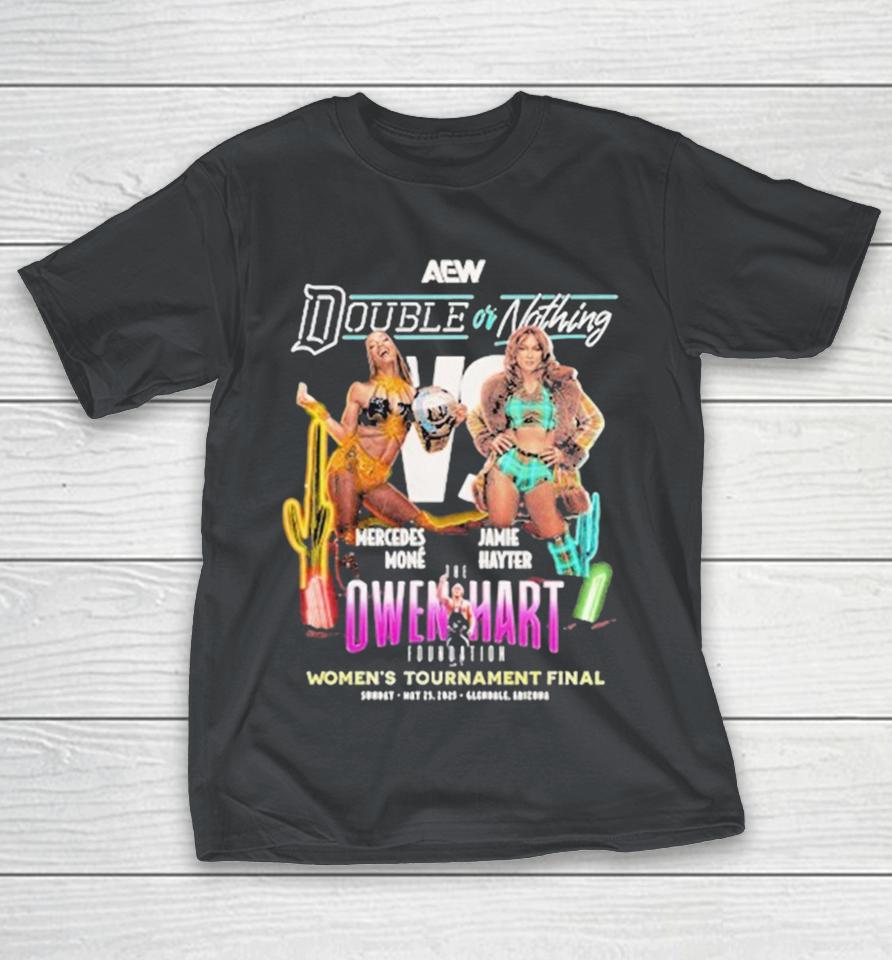 Mercedes Moné vs Jamie Double Or Nothing 2025 Hayter Women’s Tournament Final 2025 AEW Shirts