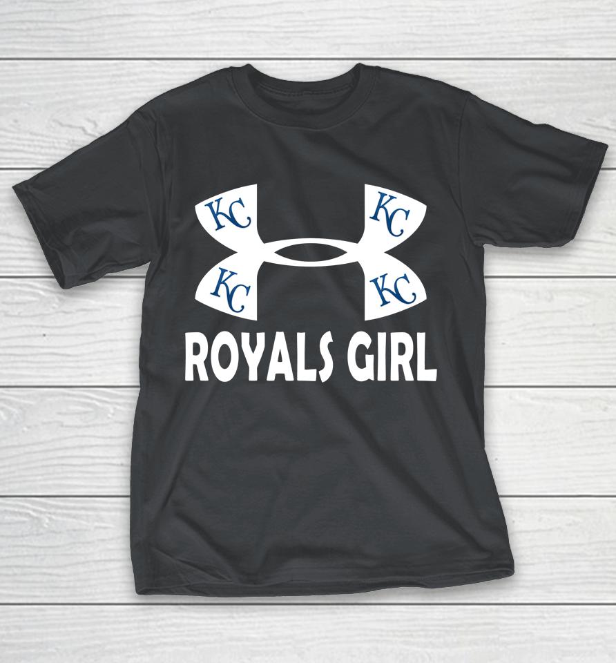 MLB Kansas City Royals Girl Under Armour Baseball Sports Shirts