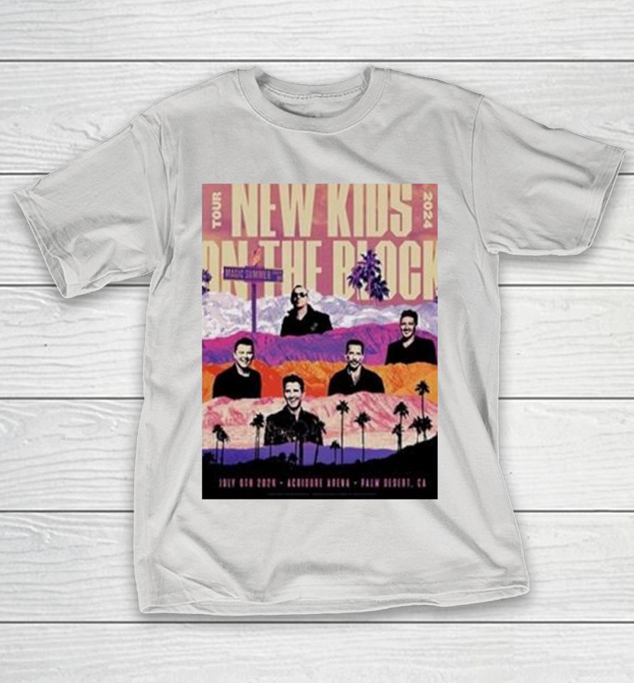 New Kids On The Block Jul 6 2024 Acrisure Arena At Greater Palm Springs in Palm Desert CA Shirts