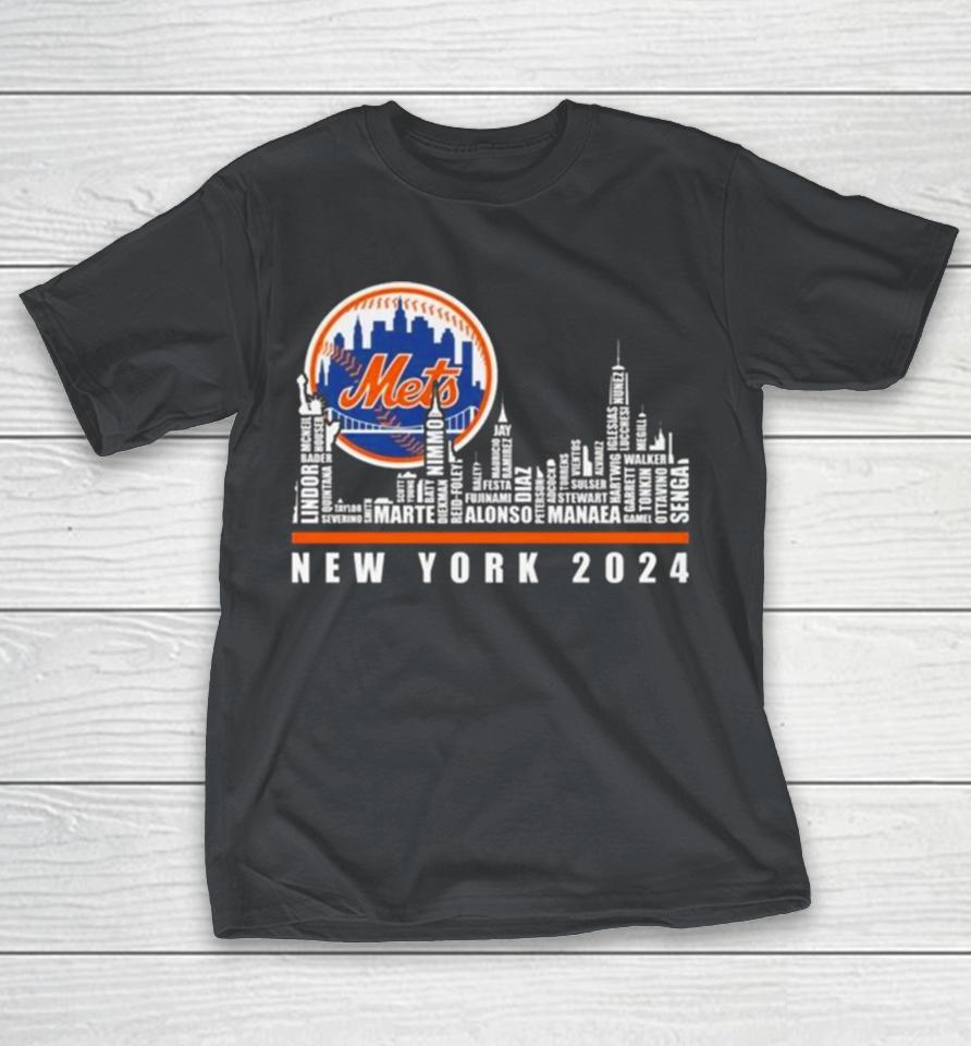 New York Mets Best Baseball Team Players And City Skyline 2024 Logo Shirts