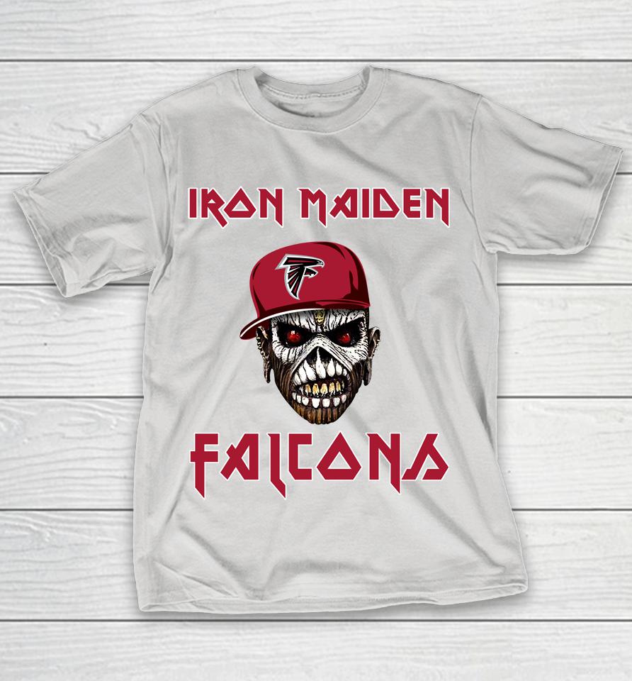 NFL Atlanta Falcons Iron Maiden Rock Band Music Football Sports Shirts