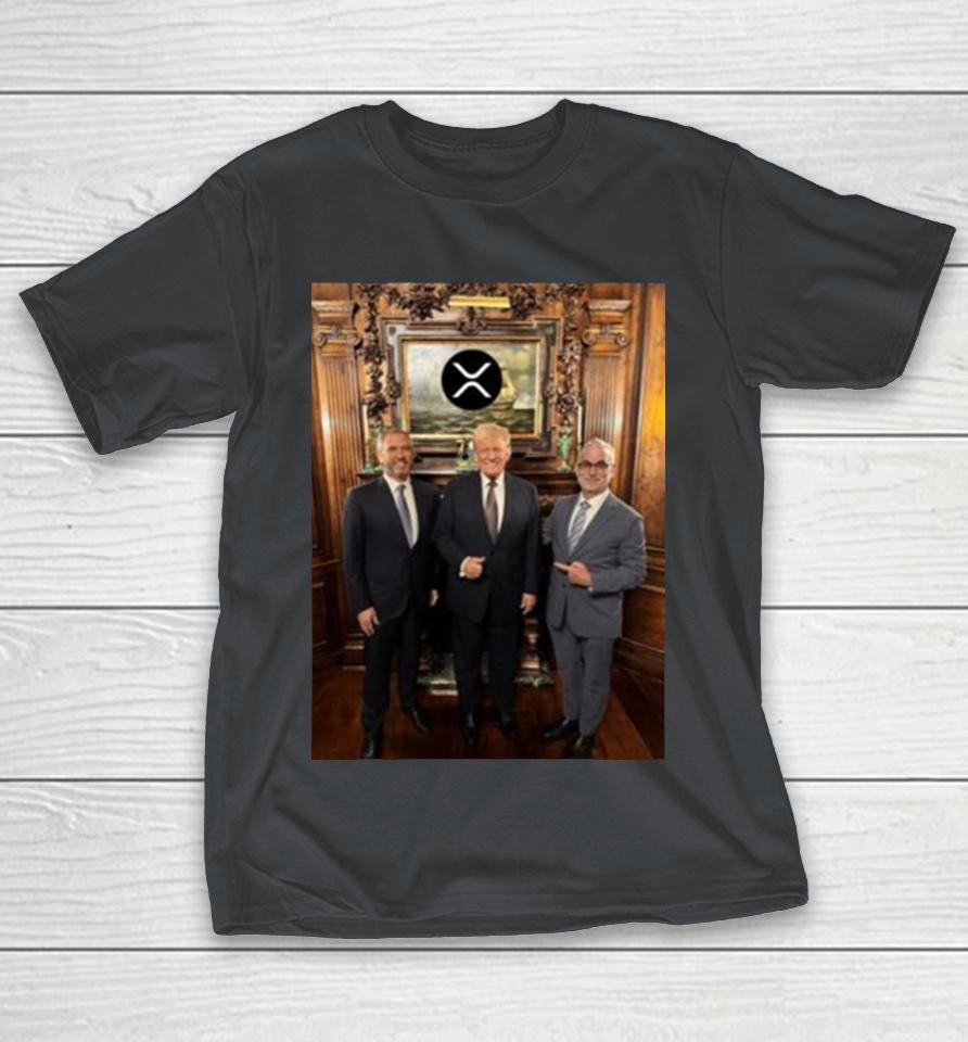 Nico Cabrera Wearing Xrp Ripple Ceo Brad Garlinghouse Dines With Trump Shirts