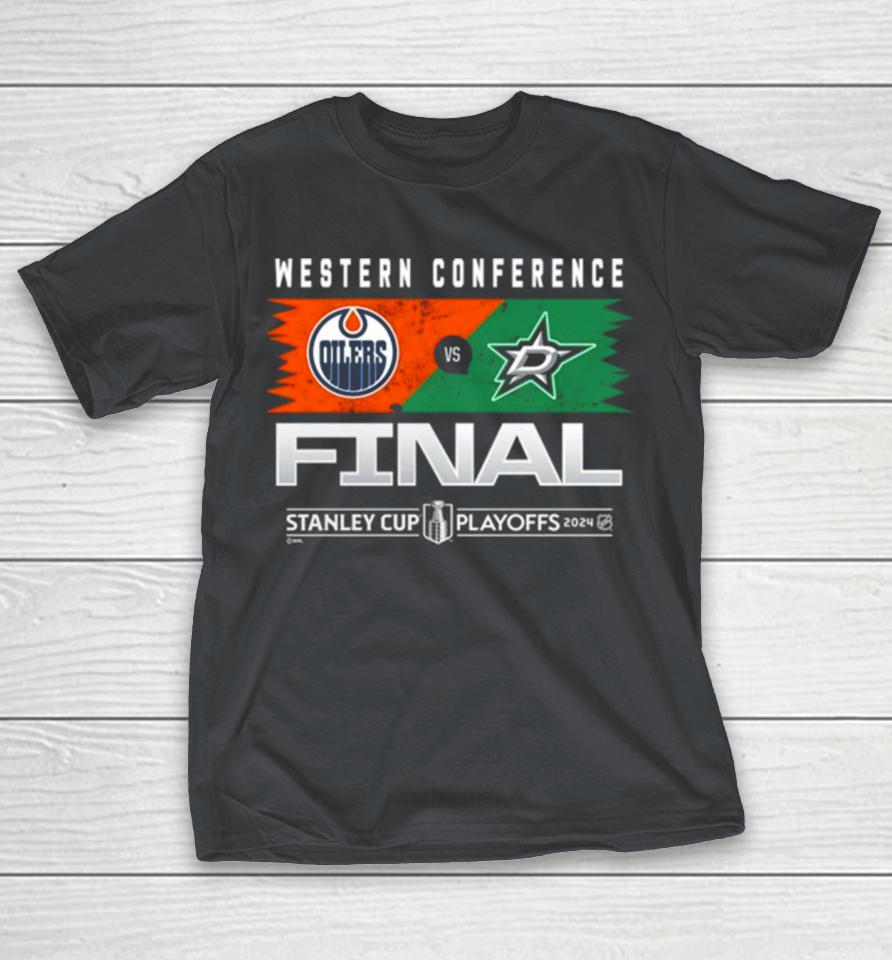 Official Dallas Stars vs. Edmonton Oilers 2024 Western Conference Finals Shirts