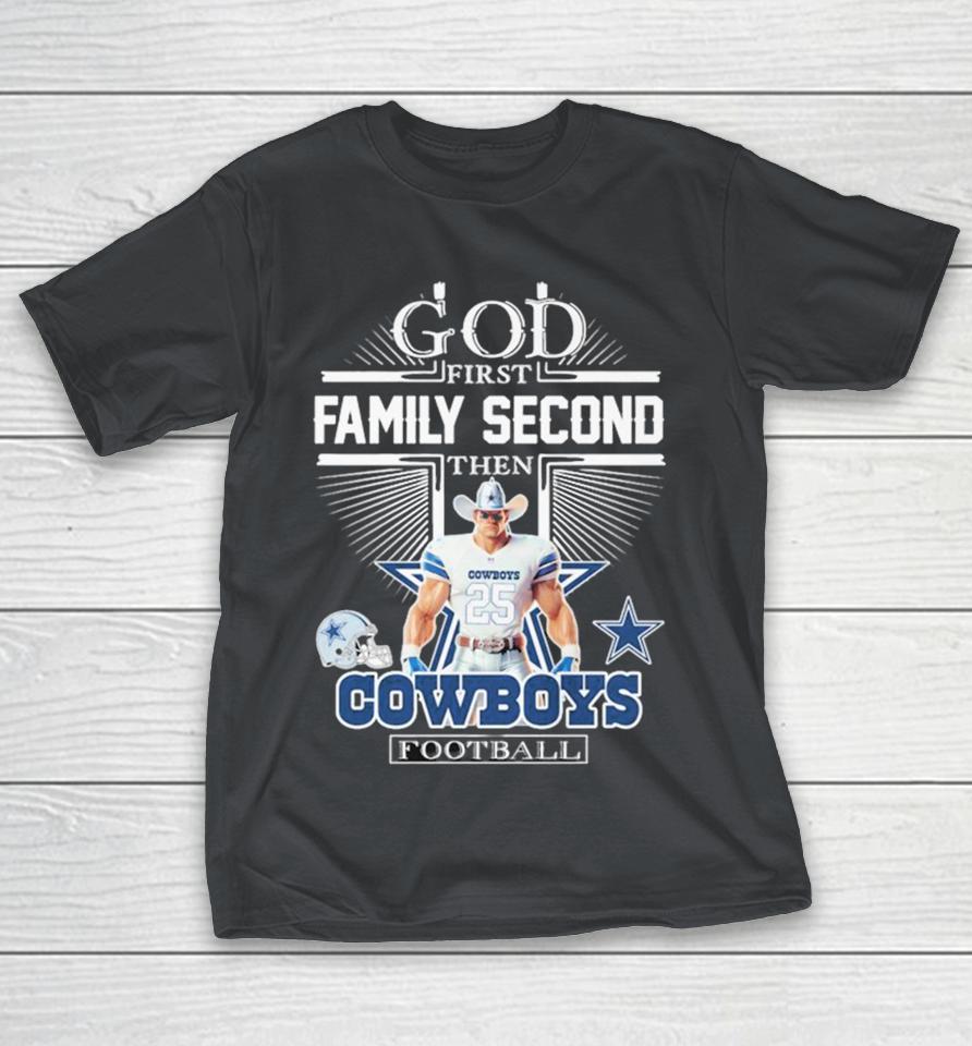 Official God First Family Second Then Dallas Cowboys Football Mascot Shirts