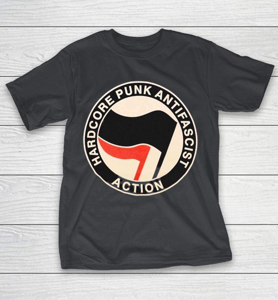 Official Grimloc Hardcore Punk Anti Fascist Action Antifa Flag Logo Shirts