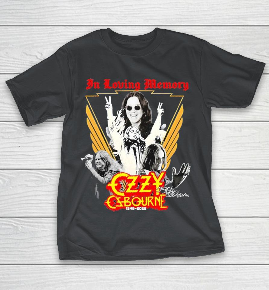 Official In Loving Memory Ozzy Osbourne 1948 2025 Signature Shirts