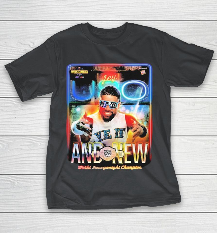 Official Jey Uso And New World Heavy-YEET Champion WWE WrestleMania 41 2025 Shirts