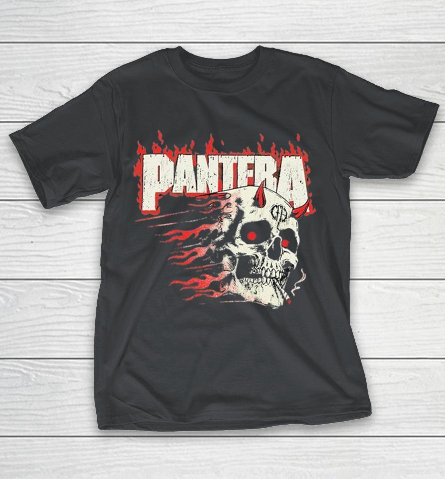 Pantera Cowboys From Hell Tour 2025 Smoking Skull Shirts