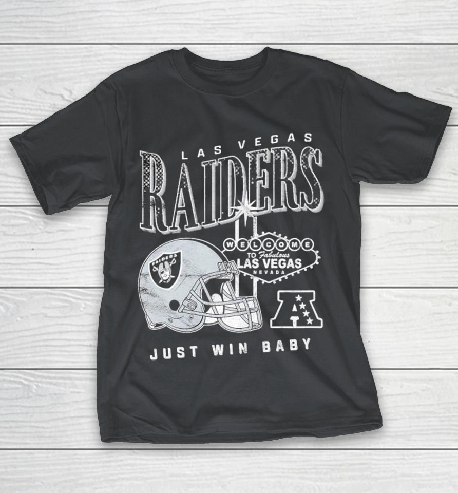 Rachel Crosby X Las Vegas Raiders Nfl Welcome To Vegas Just Win Baby Foco Shirts