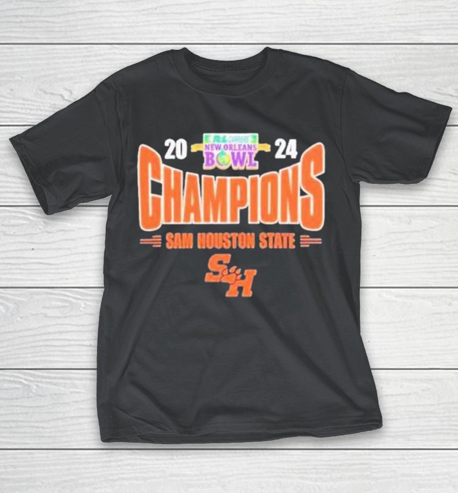 Sam Houston State Bearkats 2024 New Orleans Bowl Champs Ncaa Division Shirts