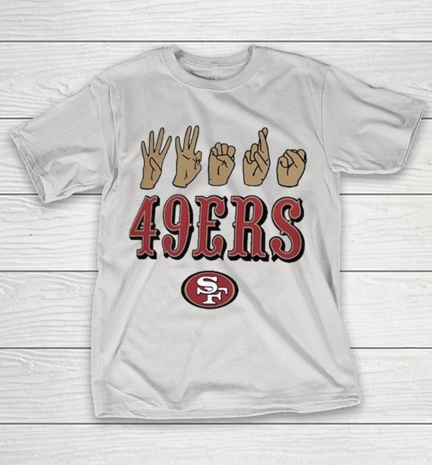 San Francisco 49ers Homage The Nfl Asl Love Sign American Sign Language Shirts