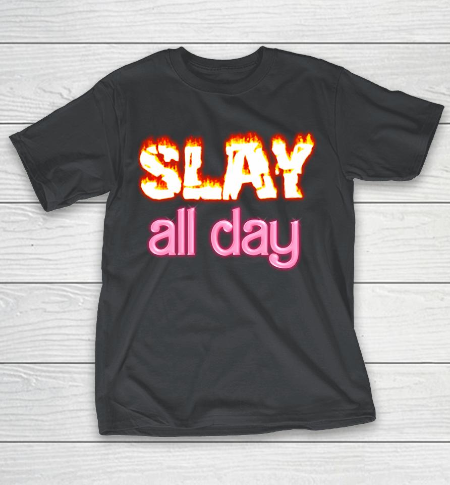 Snazzyseagull Slay All Day Barbie X Oppenheimer Shirts