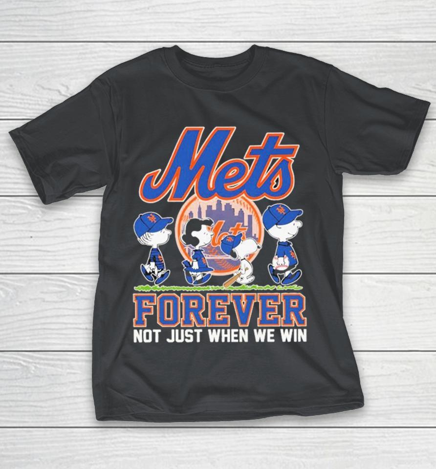Snoopy And The Peanuts New York Mets Forever Not Just When We Win Shirts