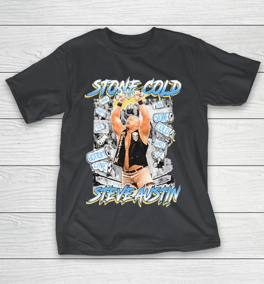 Stone Cold Steve Austin Ripple Junction Superimposed Shirts