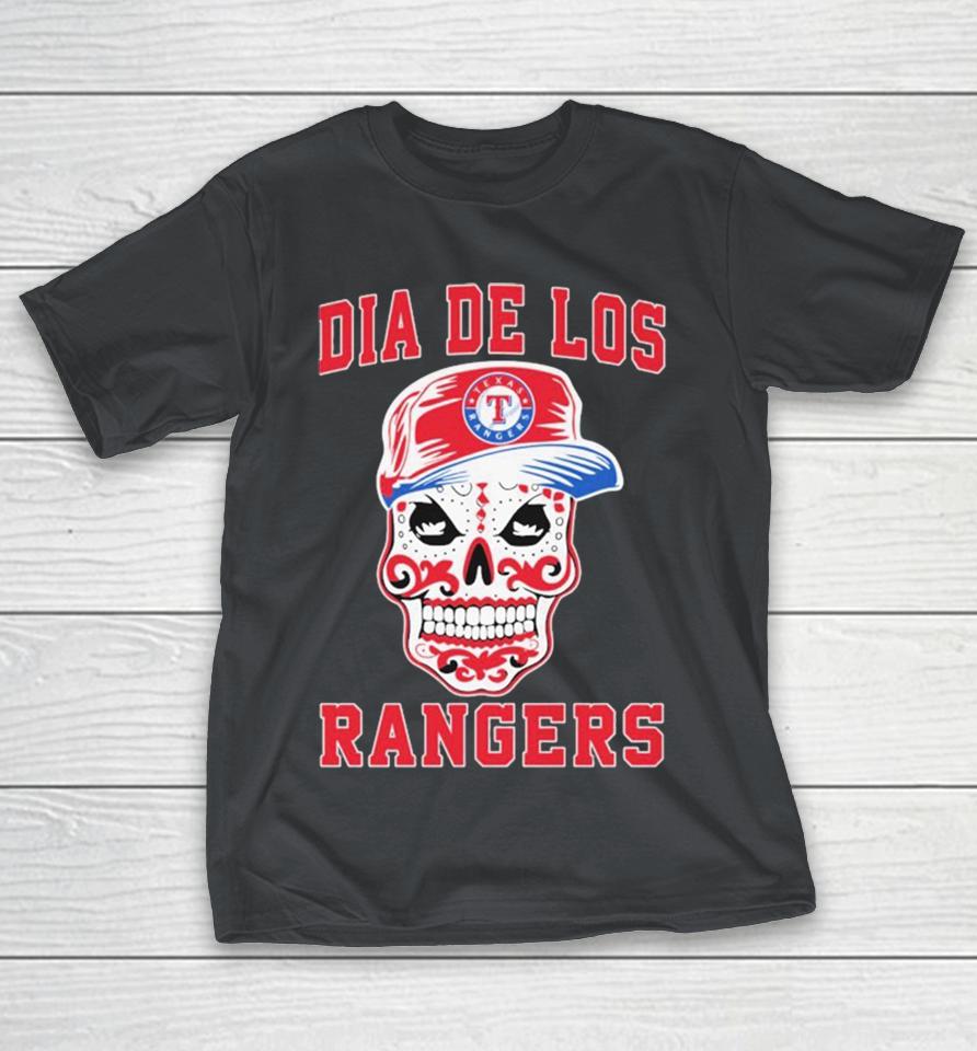 Texas Rangers Dia De Los Skull Shirts