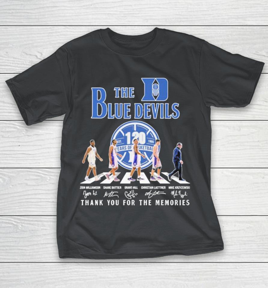 The Duke Blue Devils 120th Anniversary Thank You For The Memories Abbey Road Shirts