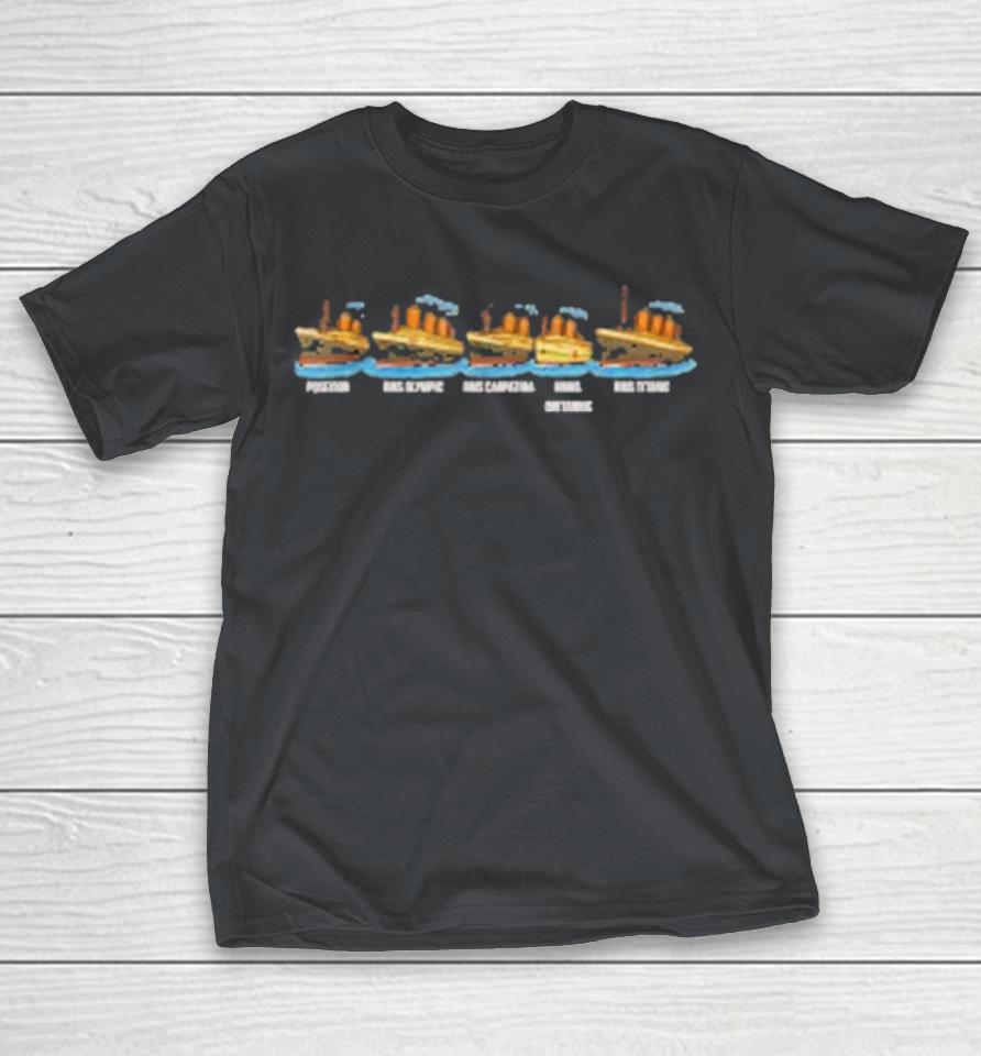Titanic Britannic Poseidon Carpathia Famous Ship Lovers Shirts