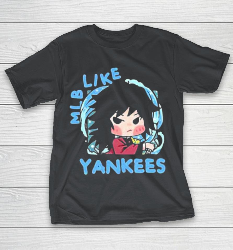 Tomioka Giyu New York Yankees MLB x Demon Slayer Kimetsu no Yaiba Anime Shirts