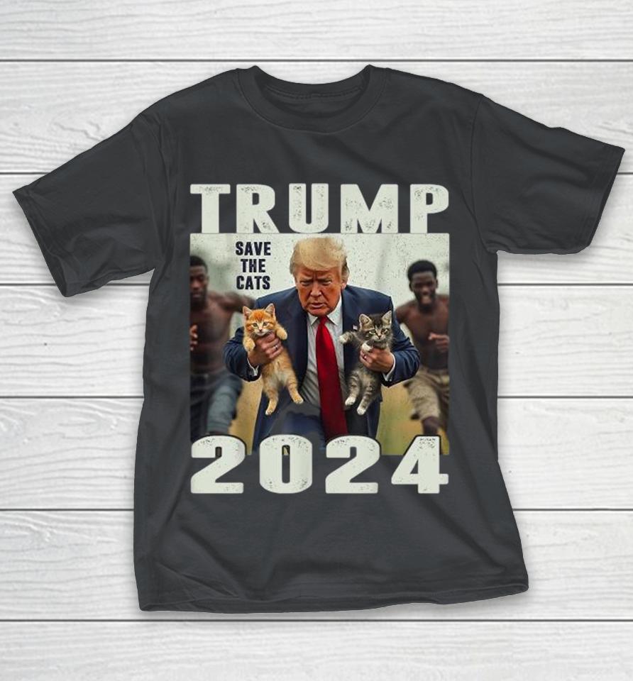 Trump 2024 Save The Cats Saying Debate Shirts