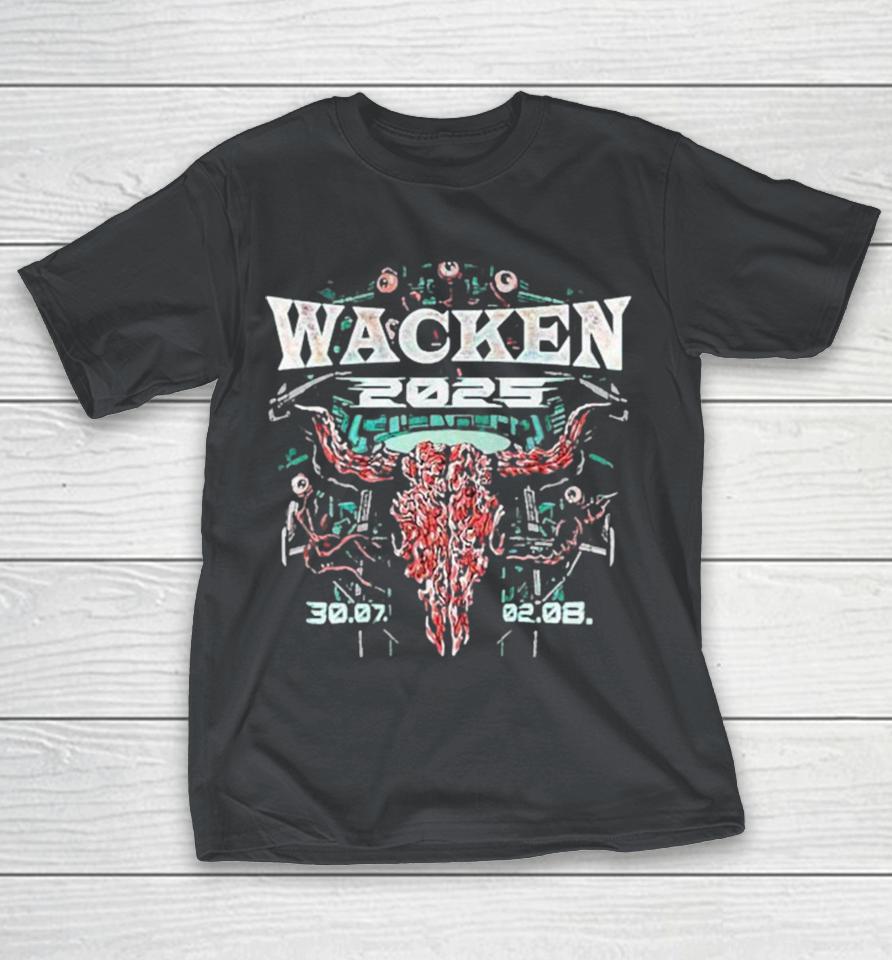 Wacken Open Air x The Thing Distorted Bullhead Festival On July 30-August 2 2025 Shirts