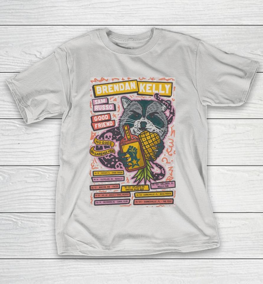 Brendan Kelly X Sam Russp X Good Friend 2025 No Gods No Garbage Men Concerts Shirts