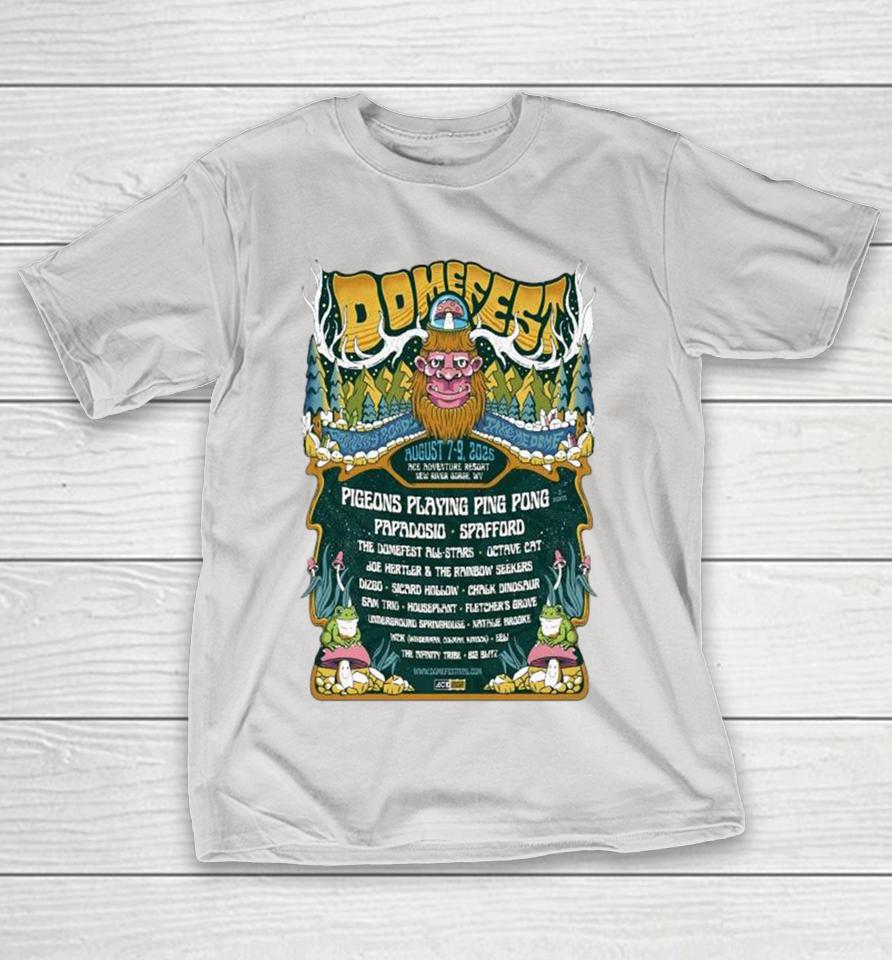 Domefest Ace Adventure Resort New River Gorge, WV August 7-9 2025 Concert Shirts