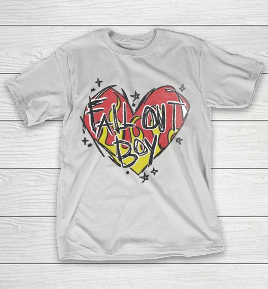 Fall Out Boy Scratch Heart Logo Shirts