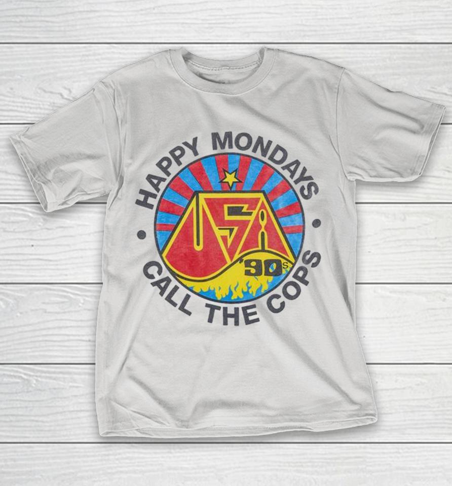 Happy Mondays Call The Cops 1990s Shirts